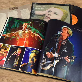 David Bowie Personalised Gift Music Legend Deluxe Book, 7 of 11