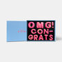 Omg! Congrats Letterbox Message Cookies Hot Pink, thumbnail 2 of 7