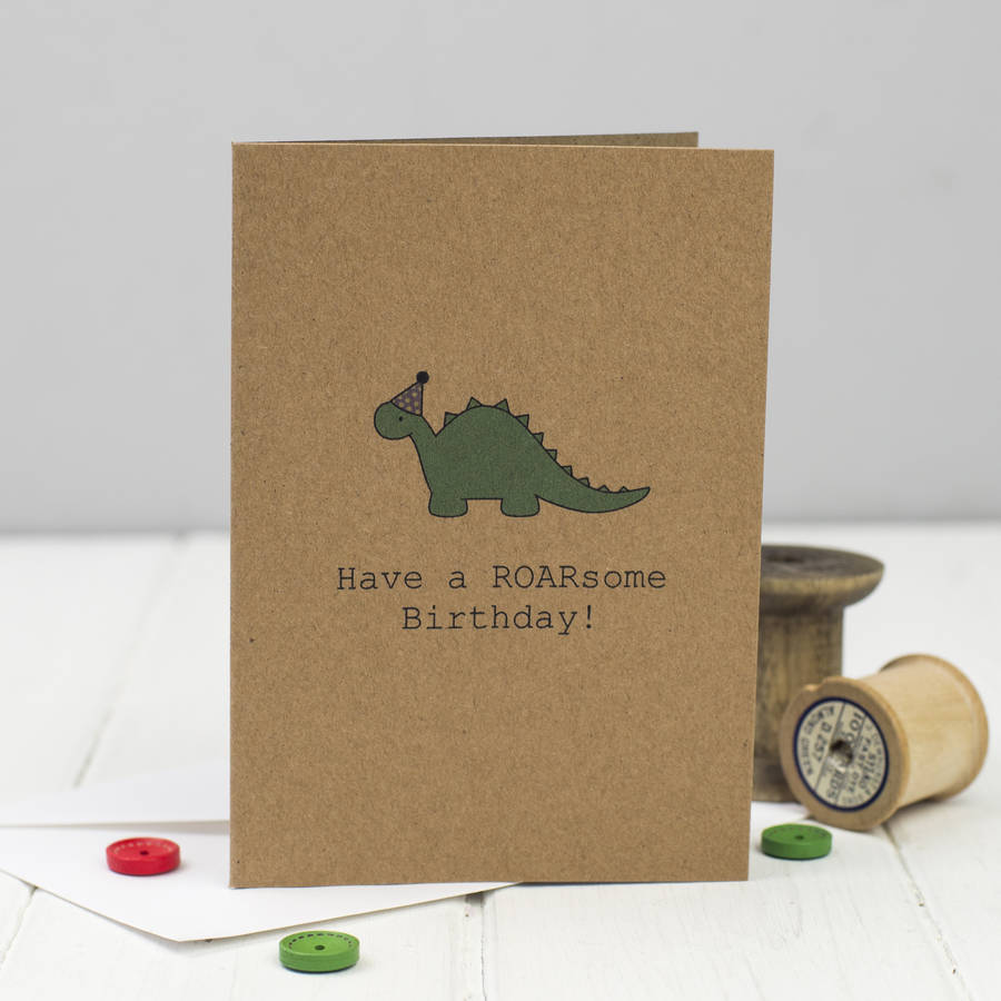 have a roarsome birthday card