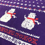 Womens Festive Christmas Snowman Tshirt, thumbnail 6 of 8