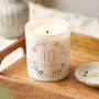 10th Tin Wedding Anniversary Gift Glow Through Candle, thumbnail 1 of 10