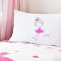 Personalised Pink Ballerina Pillowcase, thumbnail 1 of 2