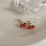 Cherry Earrings And Necklace Set, thumbnail 3 of 3