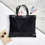 Personalised Canvas And Leather Tote Bag, thumbnail 3 of 7