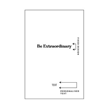 Be Extraordinary Personalised Luxury Notebook Journal, 2 of 12