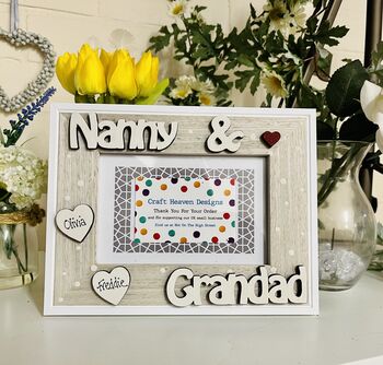 Personalised Grandparents Photo Frame Birthday, 6 of 9