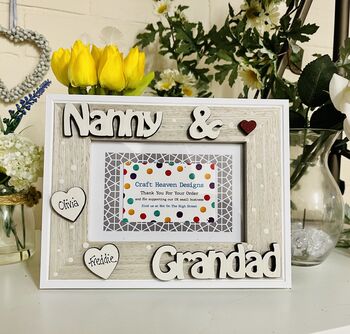 Personalised Grandparents Photo Frame Christmas Gift, 6 of 9