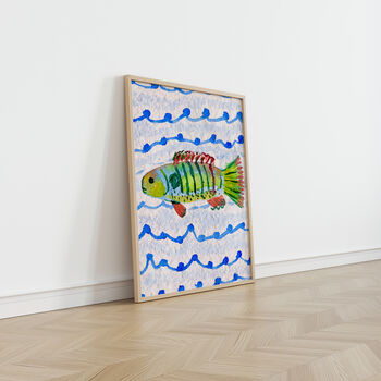 Catch Of The Day Art Print Fish Coastal Poster, 2 of 9