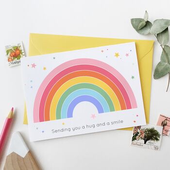 Rainbow Sending A Hug Card, 2 of 2