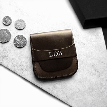 Handmade Personalised Leather Coin Purse, 5 of 5
