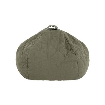 Quilted Round Beanbag With Handle, 5 of 7