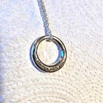 Always With You Sterling Silver Secret Message Necklace, 2 of 3