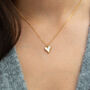 Mother Of Pearl Heart Necklace, thumbnail 1 of 3