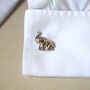 Elephant Cufflinks 316 L Stainless Steel Symbol Of Strength And Wisdom, thumbnail 3 of 6