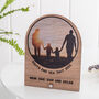 Freestanding Wood Personalised Memories Photo Stand, thumbnail 1 of 5