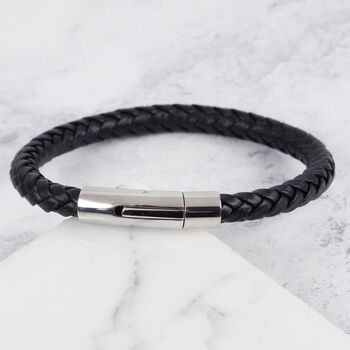 Men's Personalised Leather Bracelet, 5 of 7