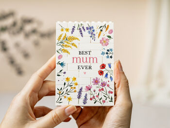 Personalised Wildflower Building Block Gift For Mum, Nan, Grandma, Sister, 4 of 12