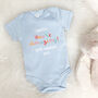 Daddy You're Amazing Personalised Bright Babygrow, thumbnail 4 of 6