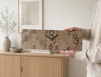Bespoke Handcrafted Eight Colours Wall Clock, 10 of 10