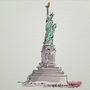 Statue Of Liberty New York Giclee Print, thumbnail 2 of 3