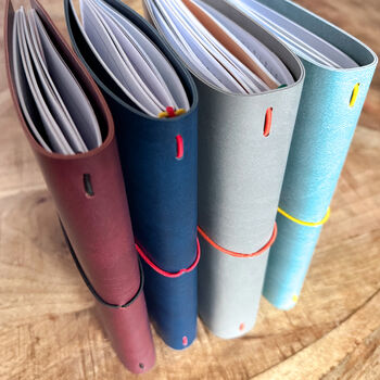 Personalised Refillable A5 Planner Folio | Vegan Leather Journal Cover, 2 of 12