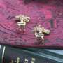 Stag Cufflinks In Solid Gold, thumbnail 1 of 2