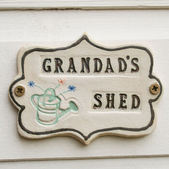 Grandad's Ceramic Shed Sign, 9 of 11
