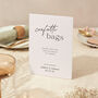 Wedding Confetti Table Sign A4 Modern Calligraphy, thumbnail 1 of 5
