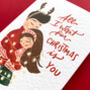 Christmas Card For Boyfriend Girlfriend Husband Wife, thumbnail 1 of 8