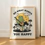 'Do What Makes You Happy' Banjo Frog Print, thumbnail 1 of 7