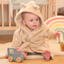 Personalised Baby Dressing Gown Bear, thumbnail 1 of 10