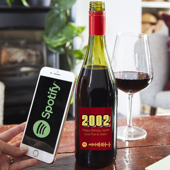 Special Year Personalised Wine Spotify Playlist, 3 of 5