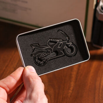 Personalised Motorbike Multi Tool Bottle Opener Credit Card Sized Gift For Him, 4 of 5