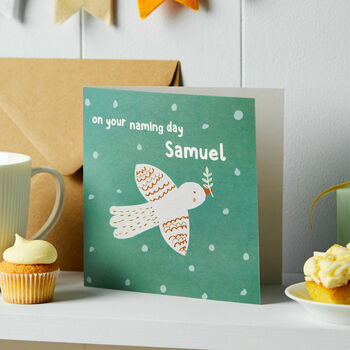 Personalised Naming Day Or Christening Card, 2 of 3