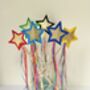 Gold Star Rainbow Ribbon Gift Wand, thumbnail 2 of 11