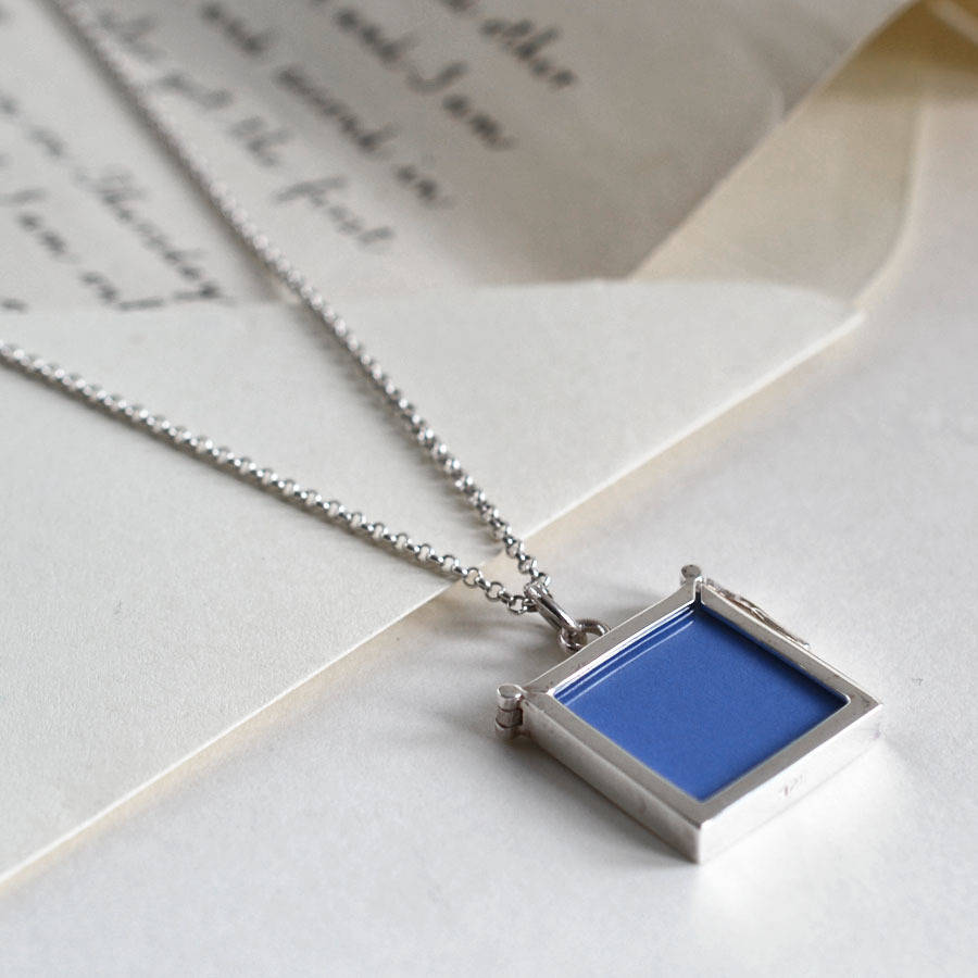 Sterling Silver Picture Frame Locket By Martha Jackson Sterling Silver