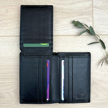 Men's Leather Card Wallet Rfid Protected, 4 of 4