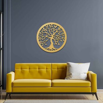 Wooden Tree Of Life Wall Art For Her Living Room Or Hallway, 6 of 9