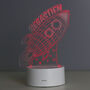 Personalised Space Rocket LED Night Light, thumbnail 4 of 12
