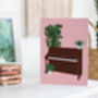 Upright Piano Houseplant Card | Music Birthday Card, thumbnail 5 of 5