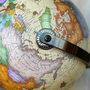 Travel Globe With Stickers Travel Gifts Vintage World Globe, thumbnail 2 of 8