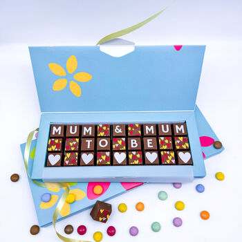 Mum And Mum To Be Personalised Chocolate Gift, 3 of 7