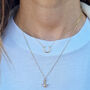 Horseshoe Necklace Silver/Gold Vermeil, thumbnail 6 of 8