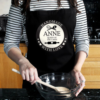 Personalised Handmade With Love Apron Mother's Day, 2 of 3
