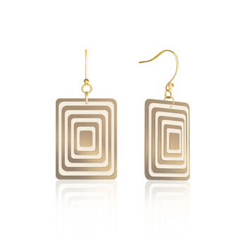 Matching Earrings And Necklace Set | Taupe And Cream, 3 of 10