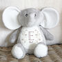 Elephant Plush Personalised Toy, thumbnail 4 of 7