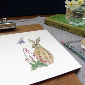 Hare And Heather Any Occasion Greetings Card, 6 of 9