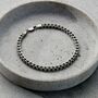 Men's Silver Box Chain Bracelet, thumbnail 2 of 4