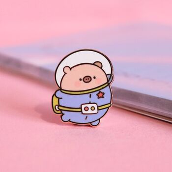 Space Pig Enamel Pin | Cute Pin Badge, 6 of 8