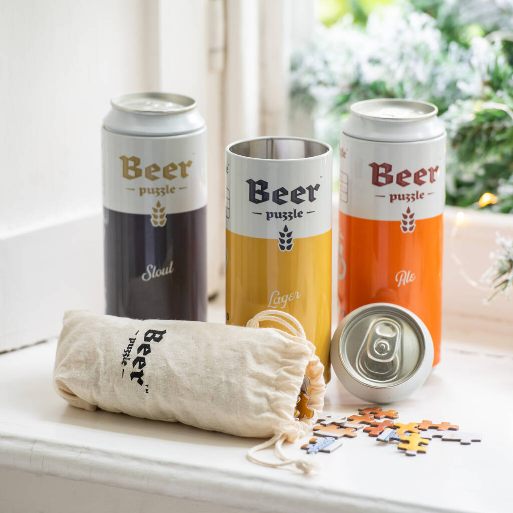 Personalised Beer Puzzle In A Can, 1 of 6